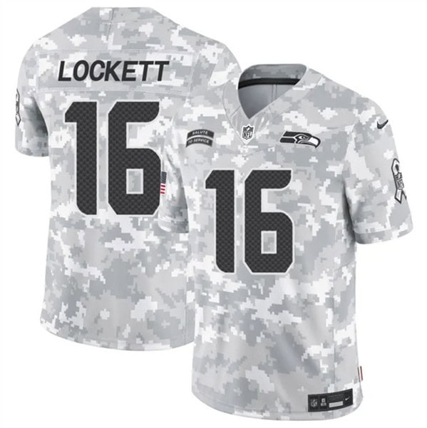 Seattle Seahawks #16 Tyler Lockett Arctic Camo 2024 F.U.S.E. Salute To Service Limited Stitched Jersey