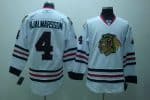 Blackhawks #4 Nikals Hjalmarsson Stitched White Jersey