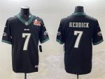 Philadelphia Eagles #7 Haason Reddick Black 2025 Super Bowl LIX Patch Vapor Untouchable Limited Stitched Jersey