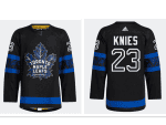 Toronto Maple Leafs adidas #23 Matthew Knies Authentic X Drew House Flipside Alternate Jersey