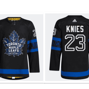 Toronto Maple Leafs adidas #23 Matthew Knies Authentic X Drew House Flipside Alternate Jersey