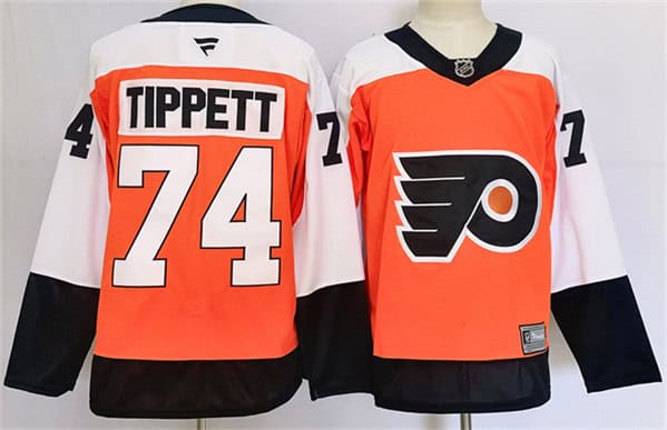 Philadelphia Flyers #74 Owen Tippett Orange 2024 Stitched Jersey
