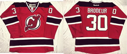Devils #30 Martin Brodeur Stitched Red Jersey