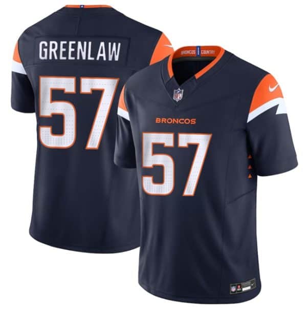 Denver Broncos #57 Dre Greenlaw Navy 2025 F.U.S.E. Alternate Vapor Limited Stitched Jersey