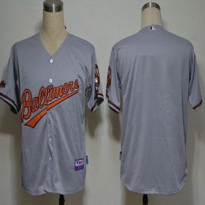 Orioles Blank Grey Cool Base Stitched Jersey