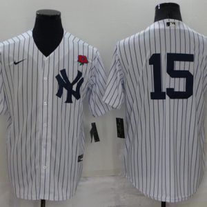 New York Yankees #15 Thurman Munson White Cool Base Stitched Baseball Jersey