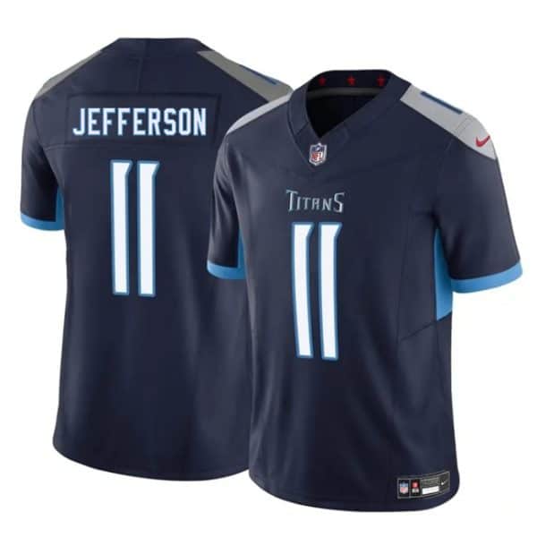 Tennessee Titans #11 Van Jefferson Navy 2025 F.U.S.E. Vapor Limited Stitched Jersey