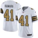 New Orleans Saints #41 Alvin Kamara White Color Rush Limited Stitched Jersey