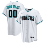 Arizona Diamondbacks Custom White Cool Base Stitched Jersey