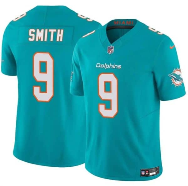Miami Dolphins #9 Jonnu Smith Aqua 2024 F.U.S.E. Vapor Limited Stitched Jersey