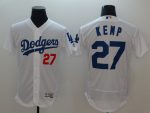 Los Angeles Dodgers #27 Matthew Kemp White Flexbase Stitched Jersey