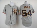Giants #54 Sergio Romo Grey Cool Base Road 2 Stitched Jersey