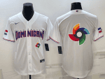 Dominican Republic 2023 White World Big Logo Classic Stitched Jersey