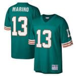 Miami Dolphins #13 Dan Marino Aqua Mitchell Ness 1984 Legacy Stitched Jersey