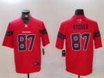 Houston Texans #87 Cade Stover Red Vapor Untouchable Stitched Jersey