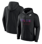 Philadelphia Eagles Black Super Bowl LVII Open Sky Pullover Hoodie
