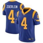 Los Angeles Rams #4 Greg Zuerlein Royal Blue Vapor Untouchable Limited Stitched Jersey