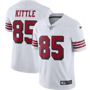 San Francisco 49ers #85 George Kittle White Vapor Untouchable Limited Stitched Jersey