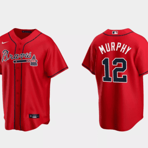 Atlanta Braves #12 Sean Murphy Red Cool Base Stitched Jersey