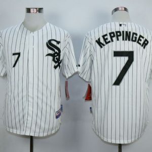 White Sox #7 Jeff Keppinger White Cool Base Stitched Jersey
