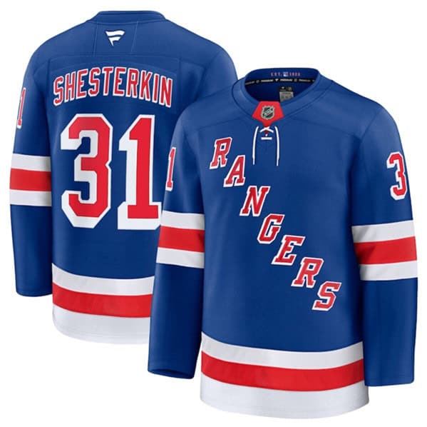 New York Rangers #31 Igor Shesterkin Royal 2024-25 Home Stitched Jersey