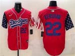 Los Angeles Dodgers #22 Clayton Kershaw Red Limited Stitched Jersey
