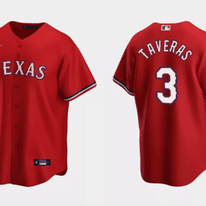 Texas Rangers #3 Leody Taveras Red Cool Base Stitched Jersey