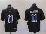 Dallas Cowboys #11 Micah Parsons Black Throwback Vapor Untouchable Limited Stitched Jersey