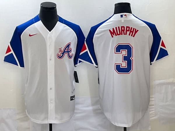Atlanta Braves #3 Dale Murphy White 2023 City Connect Cool Base Stitched Jersey