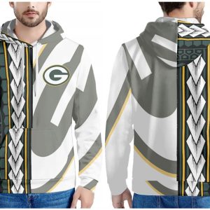Green Bay Packers Green Black White Pullover Hoodie