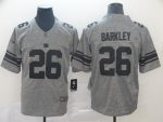 New York Giants #26 Saquon Barkley Grey Limited Stitched Jersey