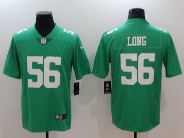 Philadelphia Eagles #56 Chris Long Green Throwback Vapor Untouchable Limited Stitched Jersey