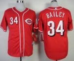 Reds #34 Homer Bailey Red Cool Base Stitched Jersey