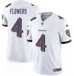 Baltimore Ravens #4 Zay Flowers White 2023 F.U.S.E. Vapor Limited Jersey