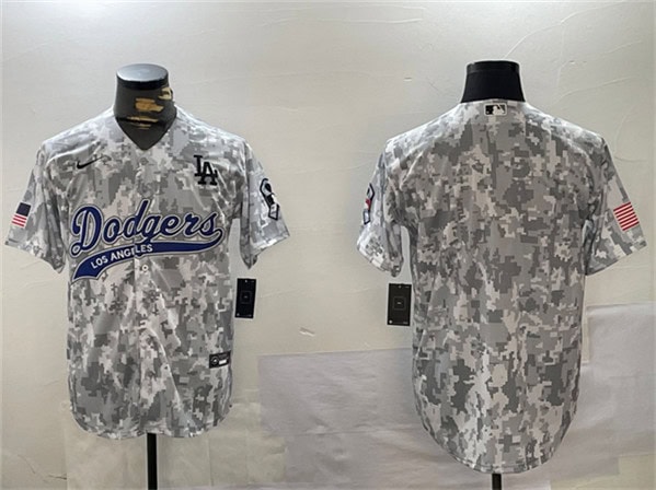 Los Angeles Dodgers Blank 2024 Arctic Camo Stitched Jersey