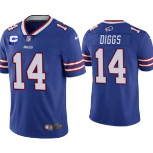 Buffalo Bills 2022 #14 Stefon Diggs Royal Blue With 2-Star C Patch Vapor Untouchable Limited Stitched Jersey