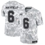 Tampa Bay Buccaneers #6 Baker Mayfield Arctic Camo 2024 F.U.S.E. Salute To Service Limited Stitched Jersey