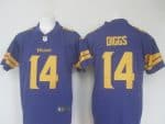 Vikings #14 Stefon Diggs Purple Limited Rush Stitched Nike Jersey