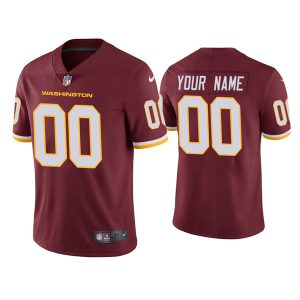 Washington Football Team Customized Burgundy Red Vapor Untouchable Limited Stitched Jersey