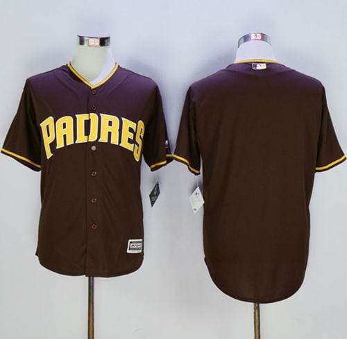 Padres Blank Brown New Cool Base Stitched Jersey