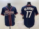 Detroit Tigers #17 Parker Meadows Navy With Patch Cool Base Stitched Jersey