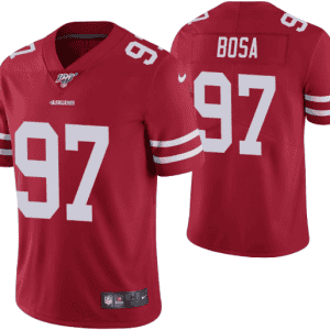 San Francisco 49ers #97 Nick Bosa Red 2019 100th Season Vapor Untouchable Limited Stitched Jersey