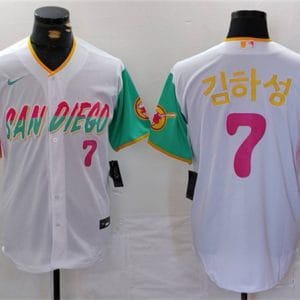 San Diego Padres #7 ??? White City Connect Cool Base Stitched Jersey