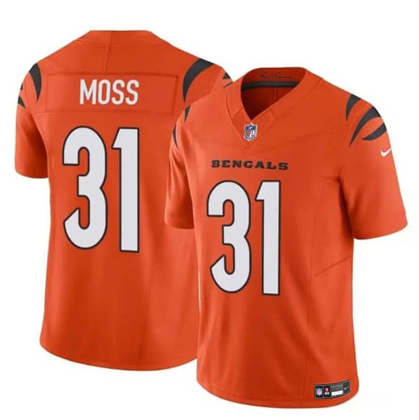 Cincinnati Bengals #31 Zack Moss Orange 2024 F.U.S.E. Vapor Untouchable Limited Stitched Jersey