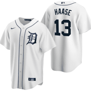 Detroit Tigers #13 Eric Haase White Cool Base Stitched Jersey