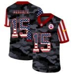 Kansas City Chiefs #15 Patrick Mahomes Camo USA Flag Limited Stitched Jersey