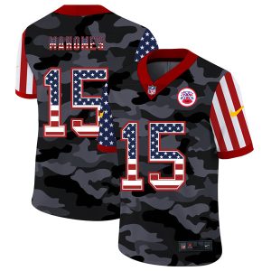 Kansas City Chiefs #15 Patrick Mahomes Camo USA Flag Limited Stitched Jersey