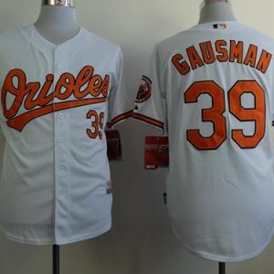 Orioles #39 Kevin Gausman White Cool Base Stitched Jersey