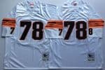 Mitchell And Ness Bengals #78 Anthony Munoz White Throwback Stitched Jersey