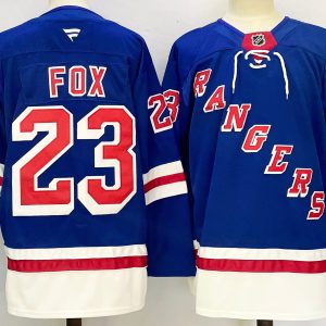 New York Rangers #23 Adam Fox Royal 2024-25 Home Stitched Jersey